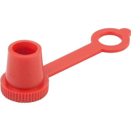 Kipp Folding Screw Cap, 12 mm Dia., Red, Polyethylene K1133.921